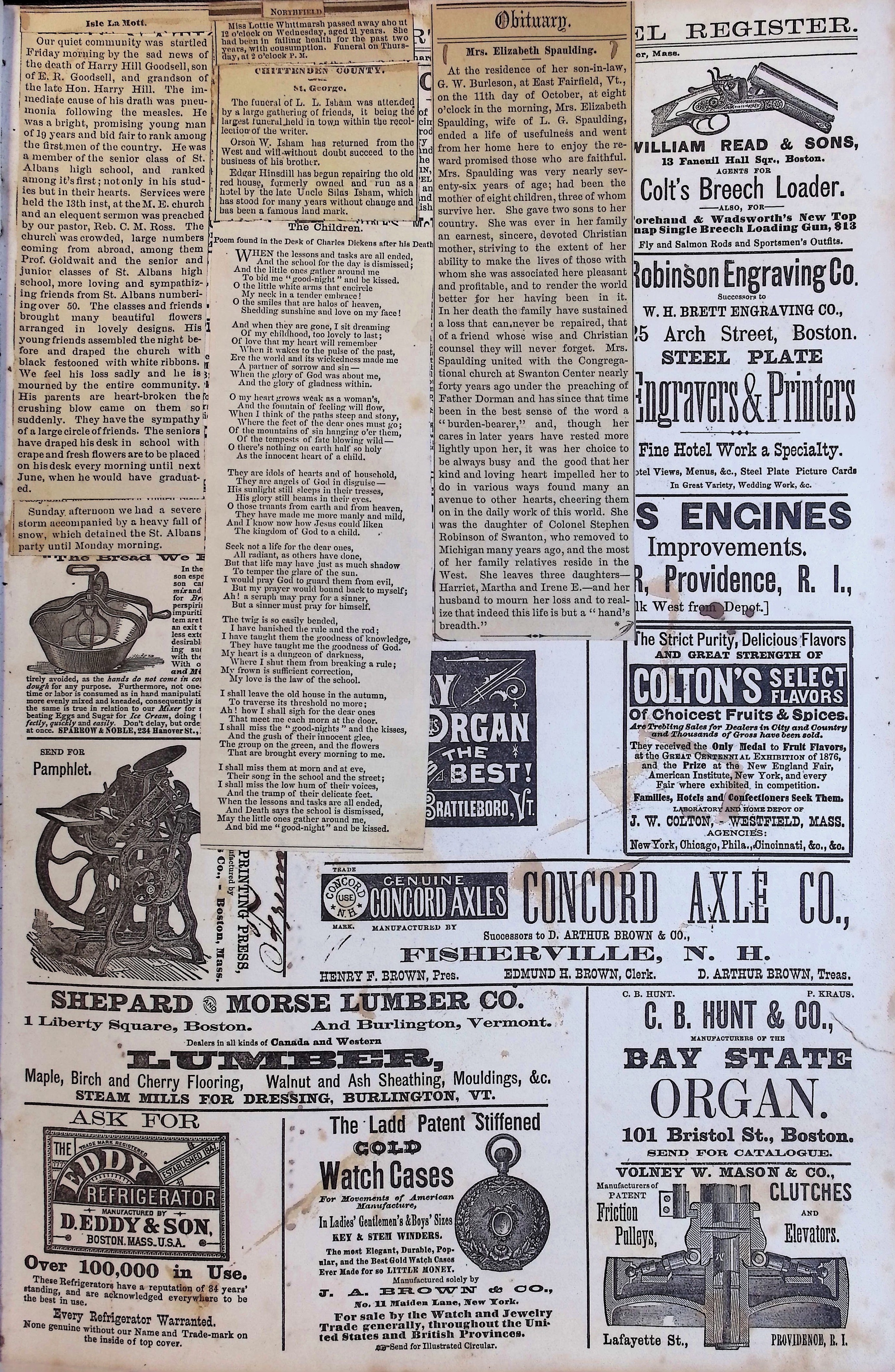 Isham Hotel register Vol. 1, Page 39