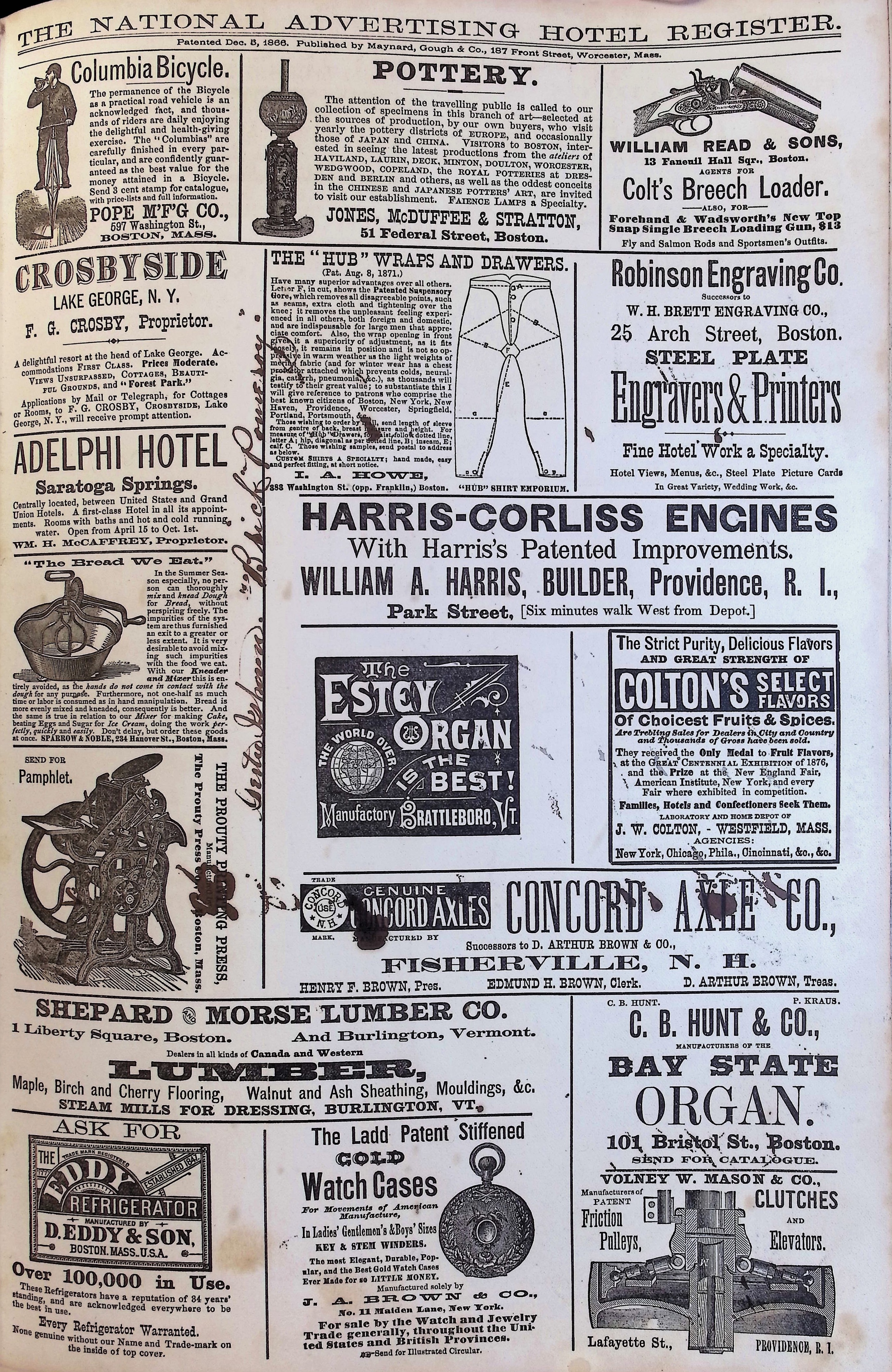 Isham Hotel register Vol. 1, Page 63