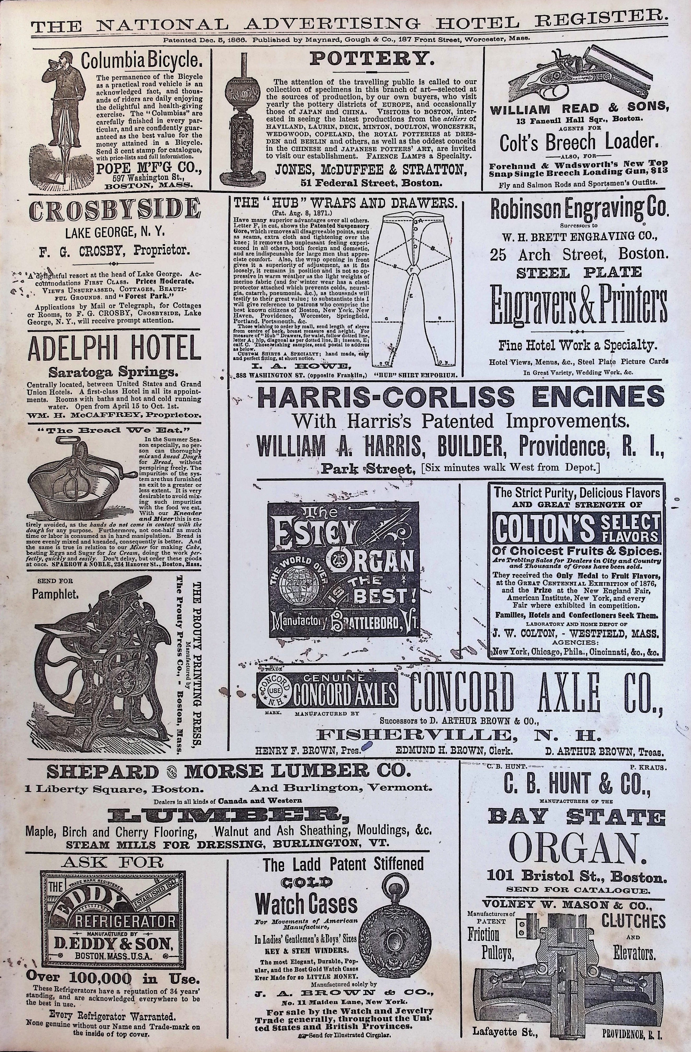 Isham Hotel register Vol. 1, Page 114