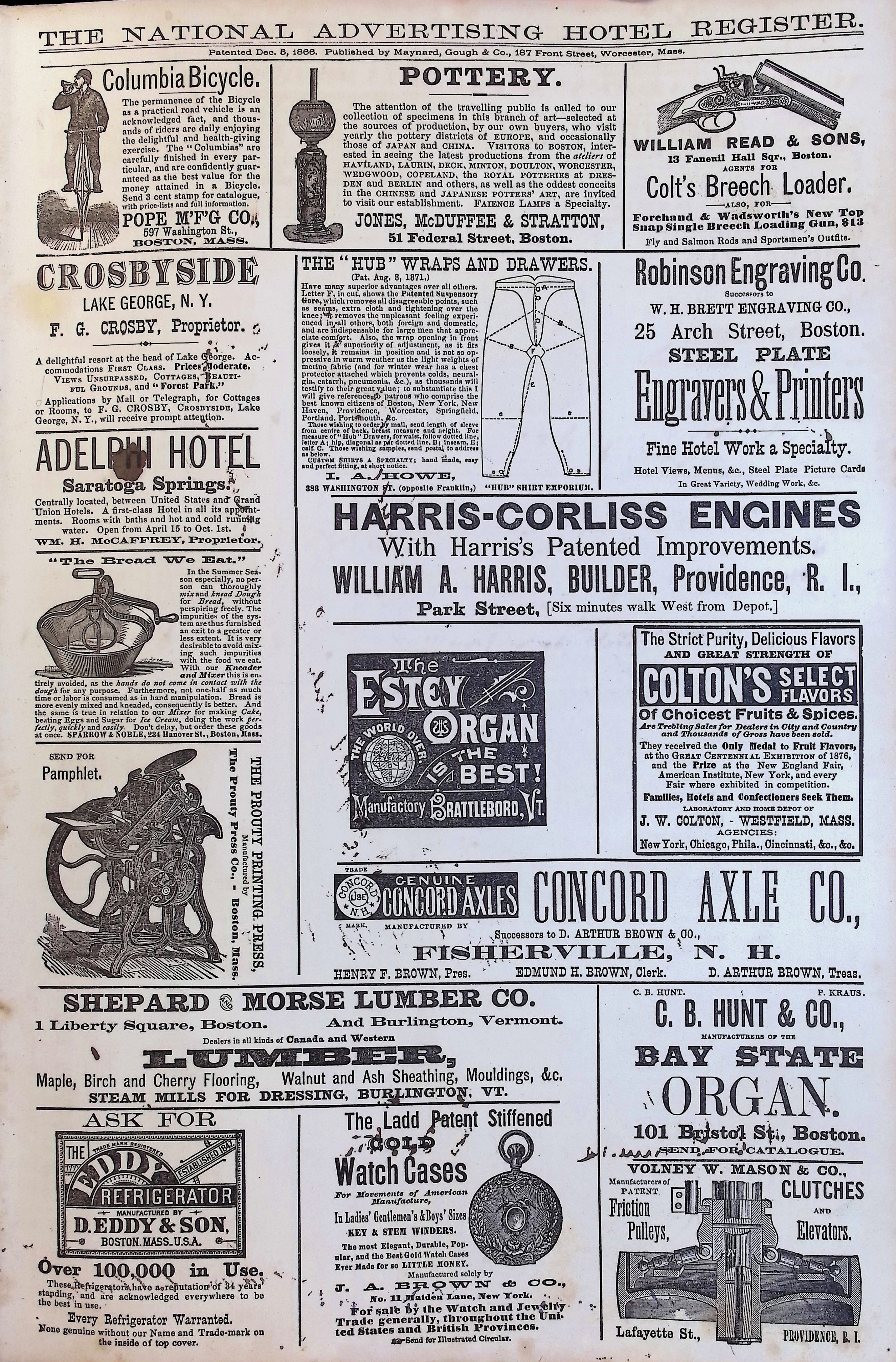 Isham Hotel register Vol. 1, Page 118