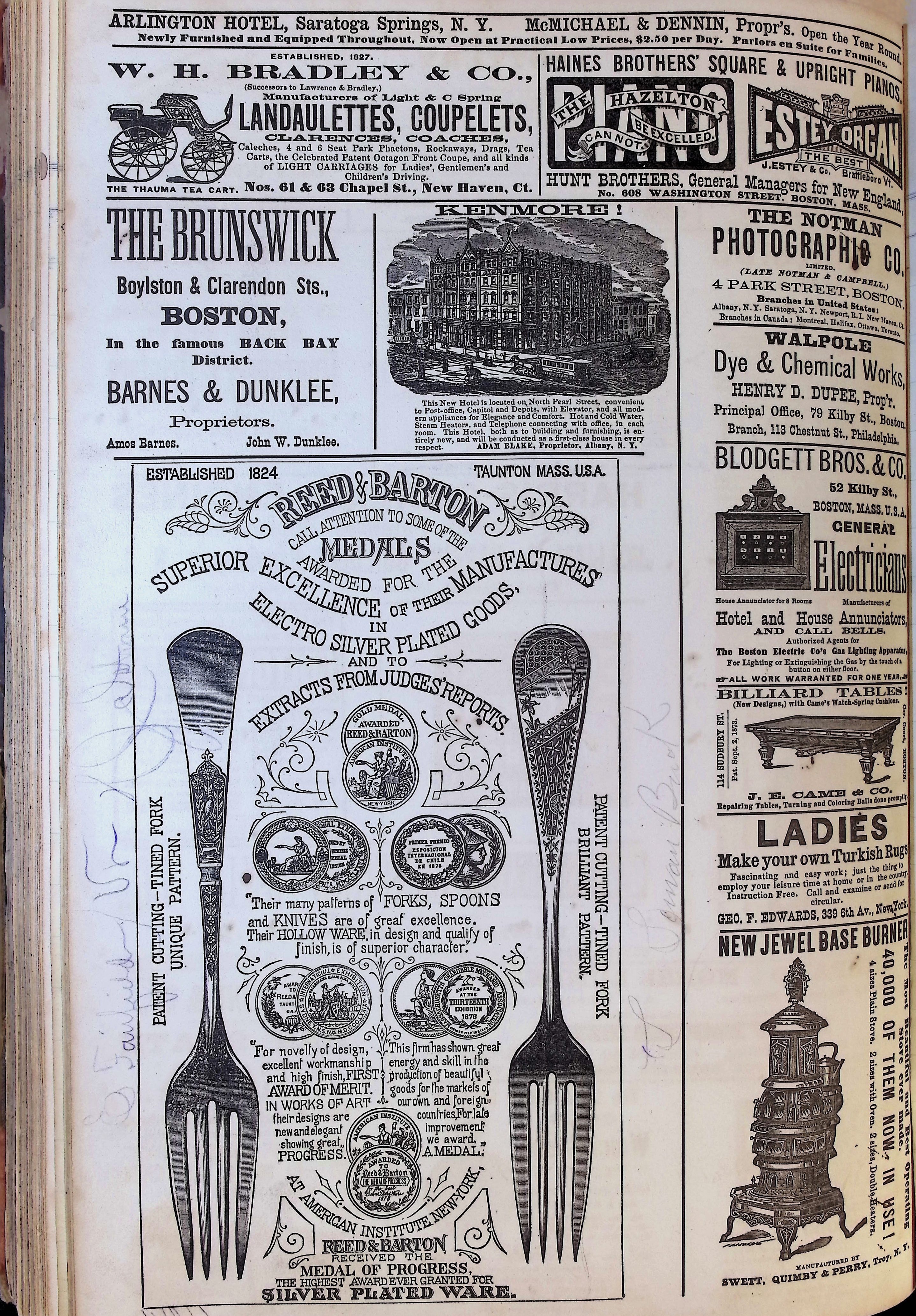 Isham Hotel register Vol. 1, Page 121