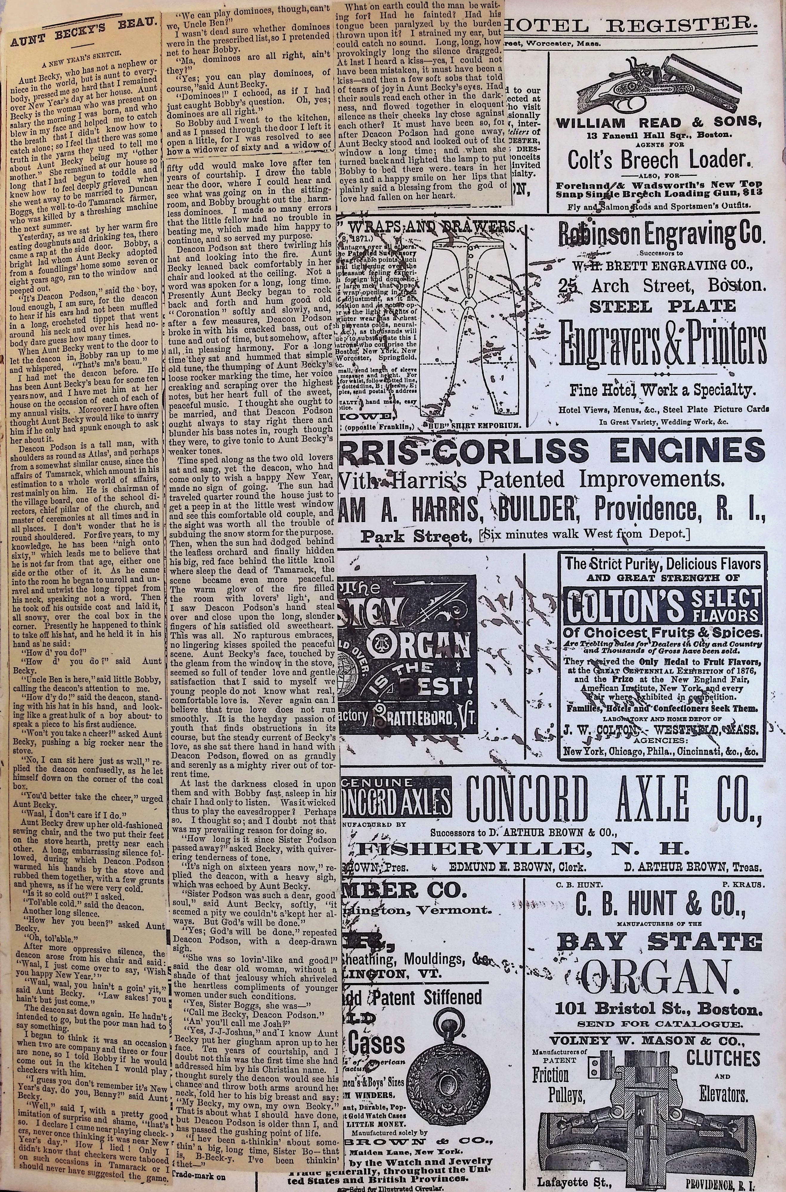 Isham Hotel register Vol. 1, Page 166