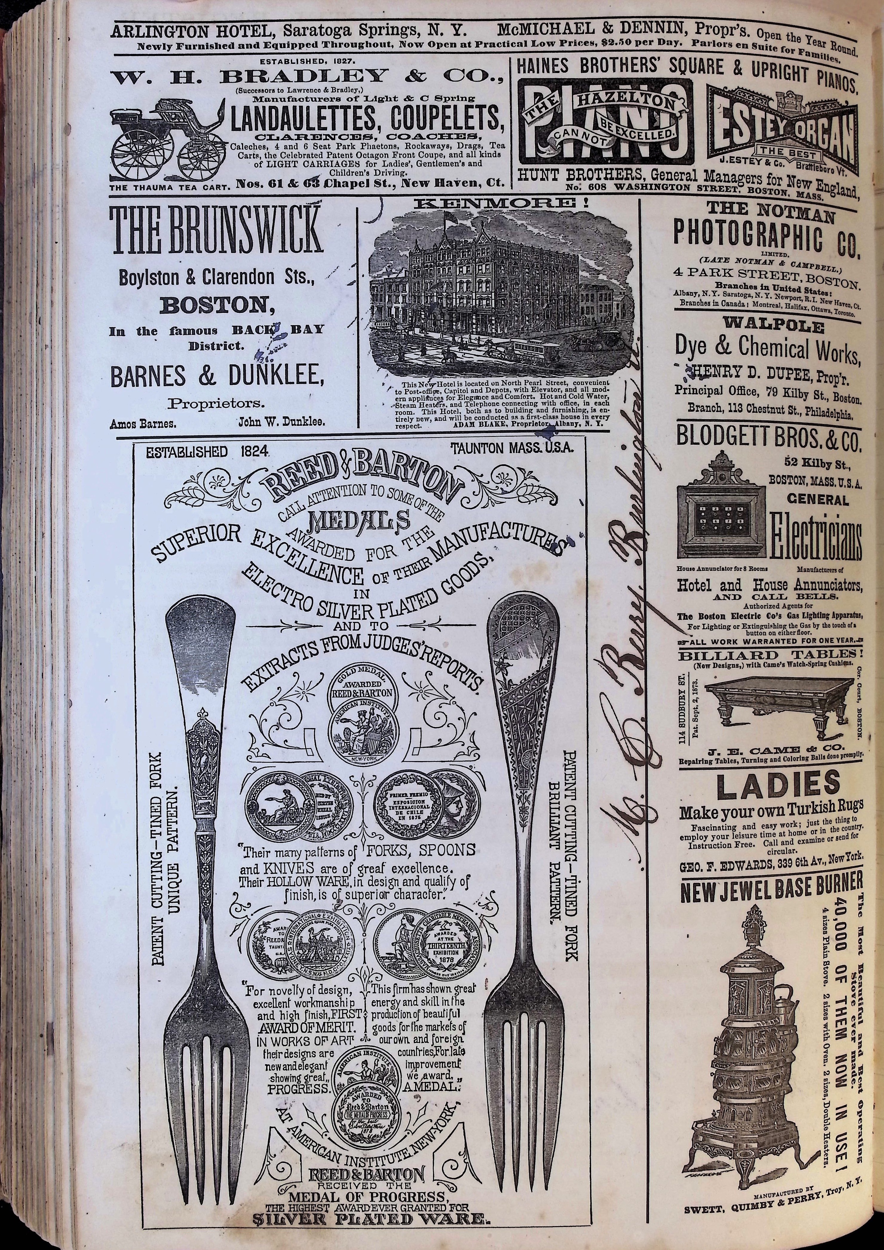 Isham Hotel register Vol. 1, Page 189