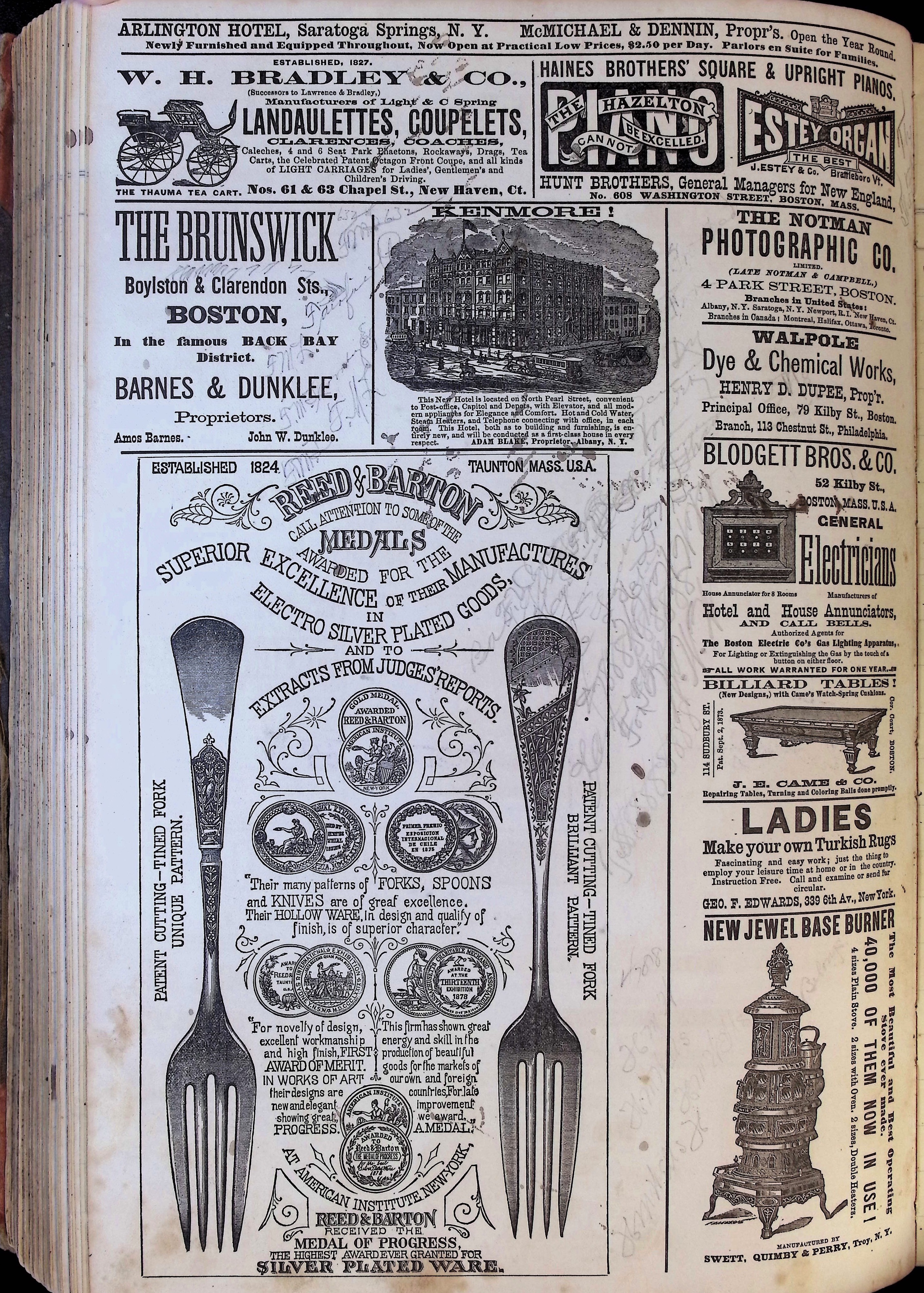 Isham Hotel register Vol. 1, Page 201