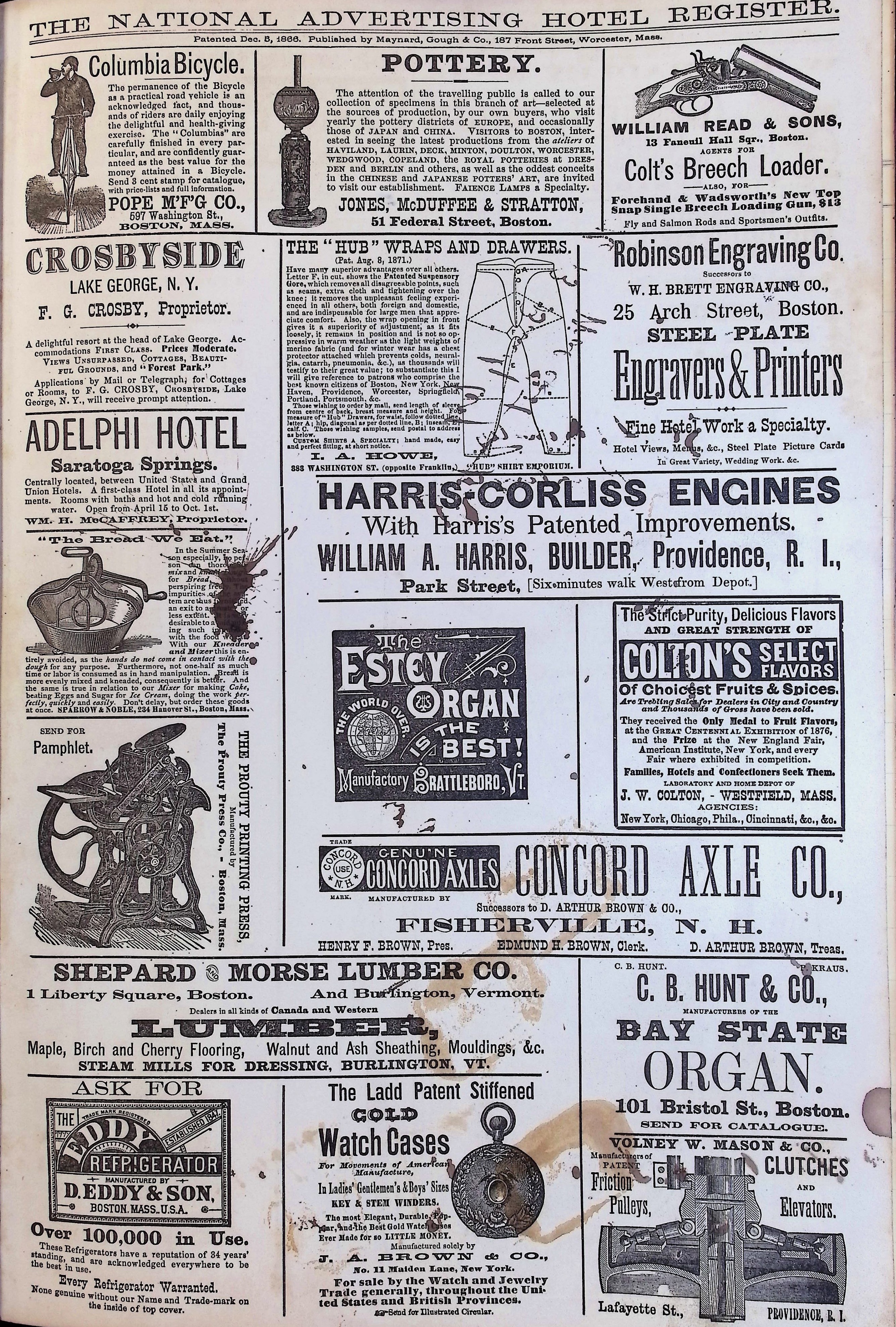 Isham Hotel register Vol. 1, Page 216