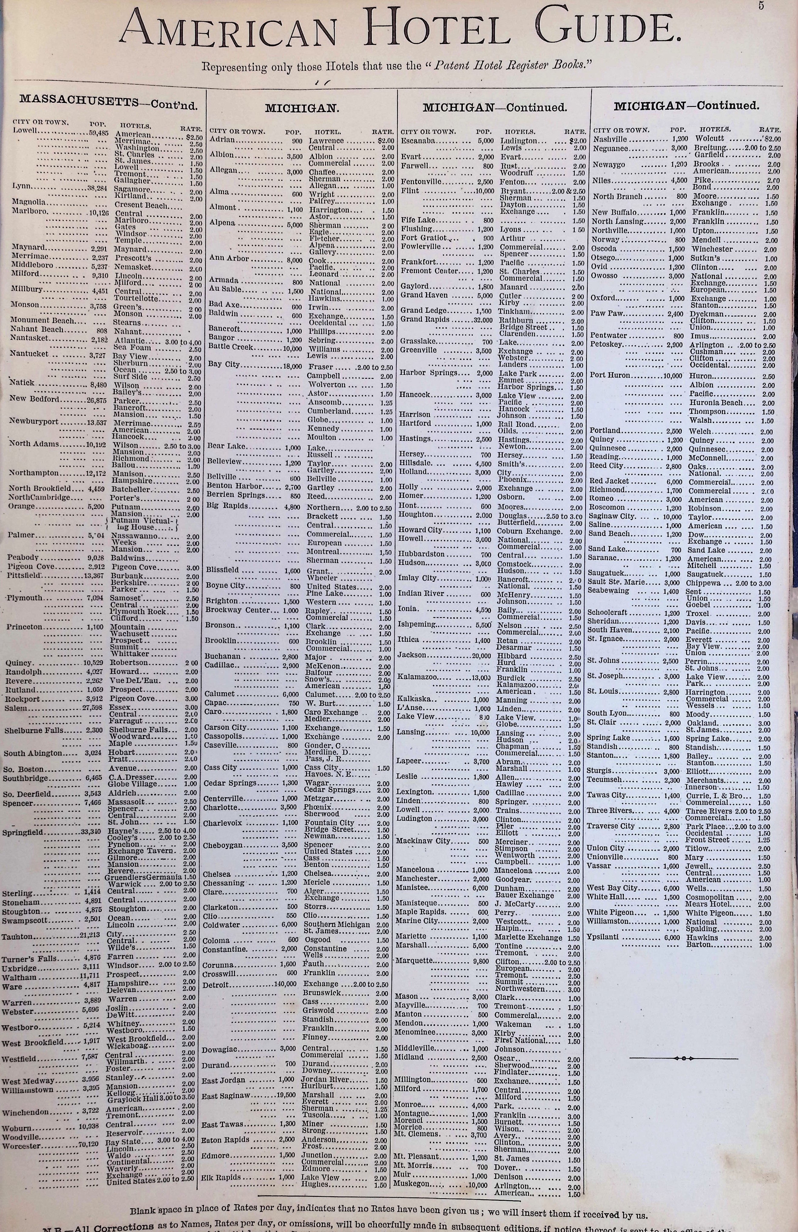 Isham Hotel register Vol. 2, Page 11