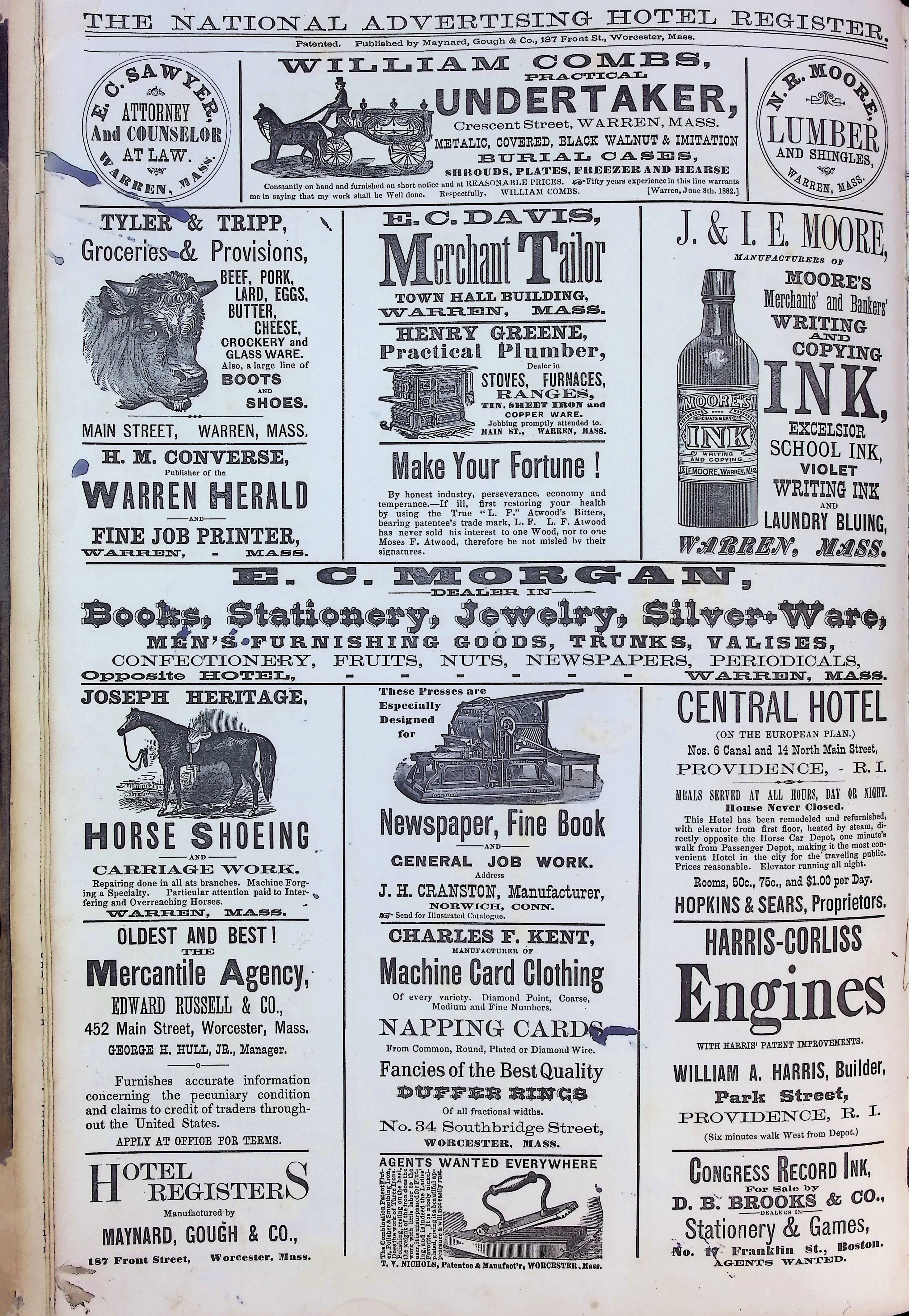 Isham Hotel register Vol. 2, Page 22