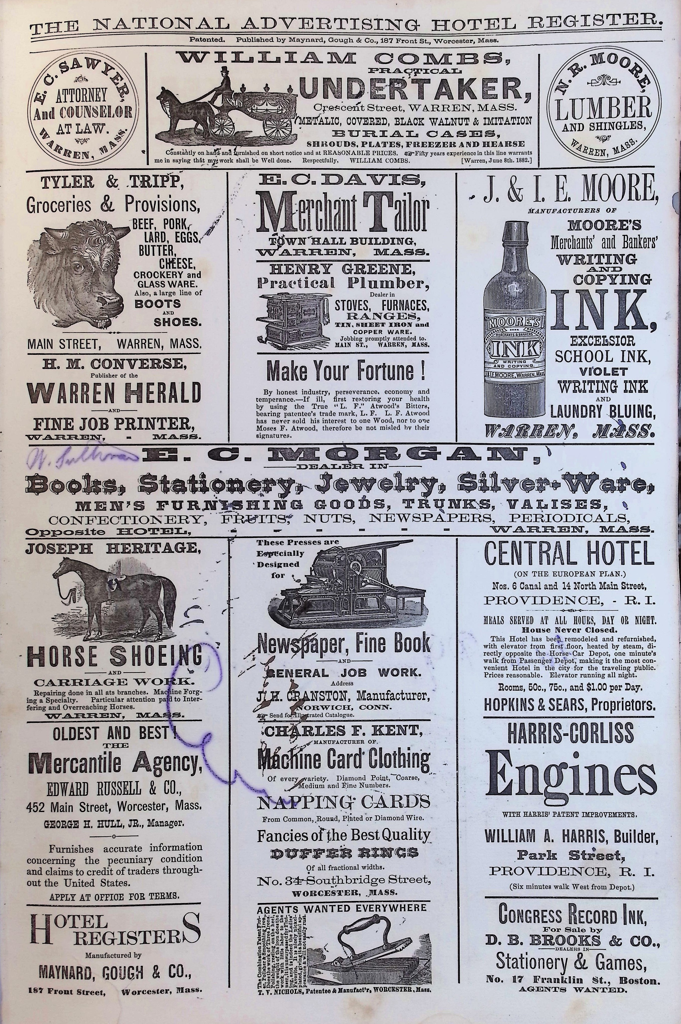 Isham Hotel register Vol. 2, Page 33