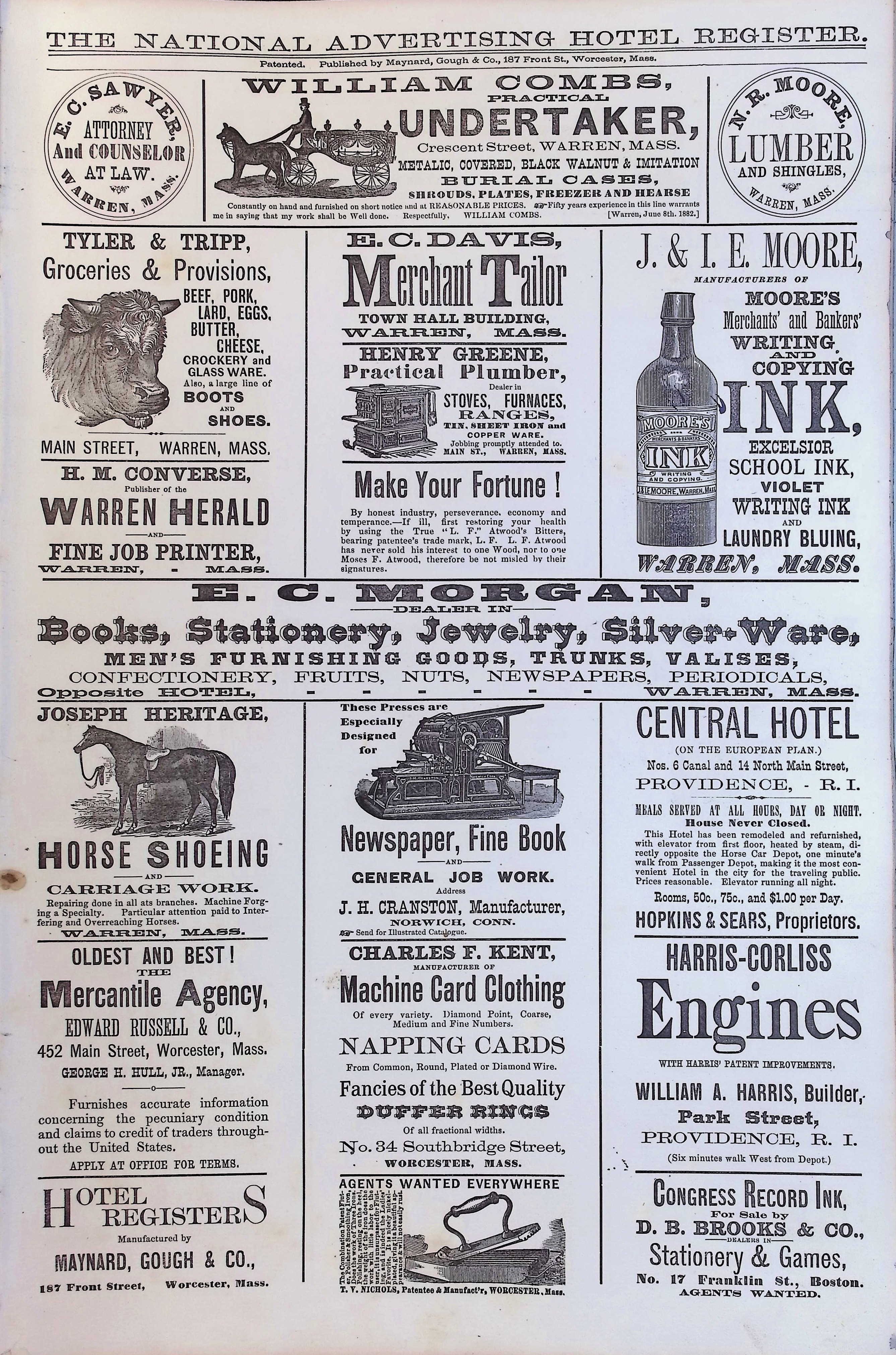 Isham Hotel register Vol. 2, Page 65