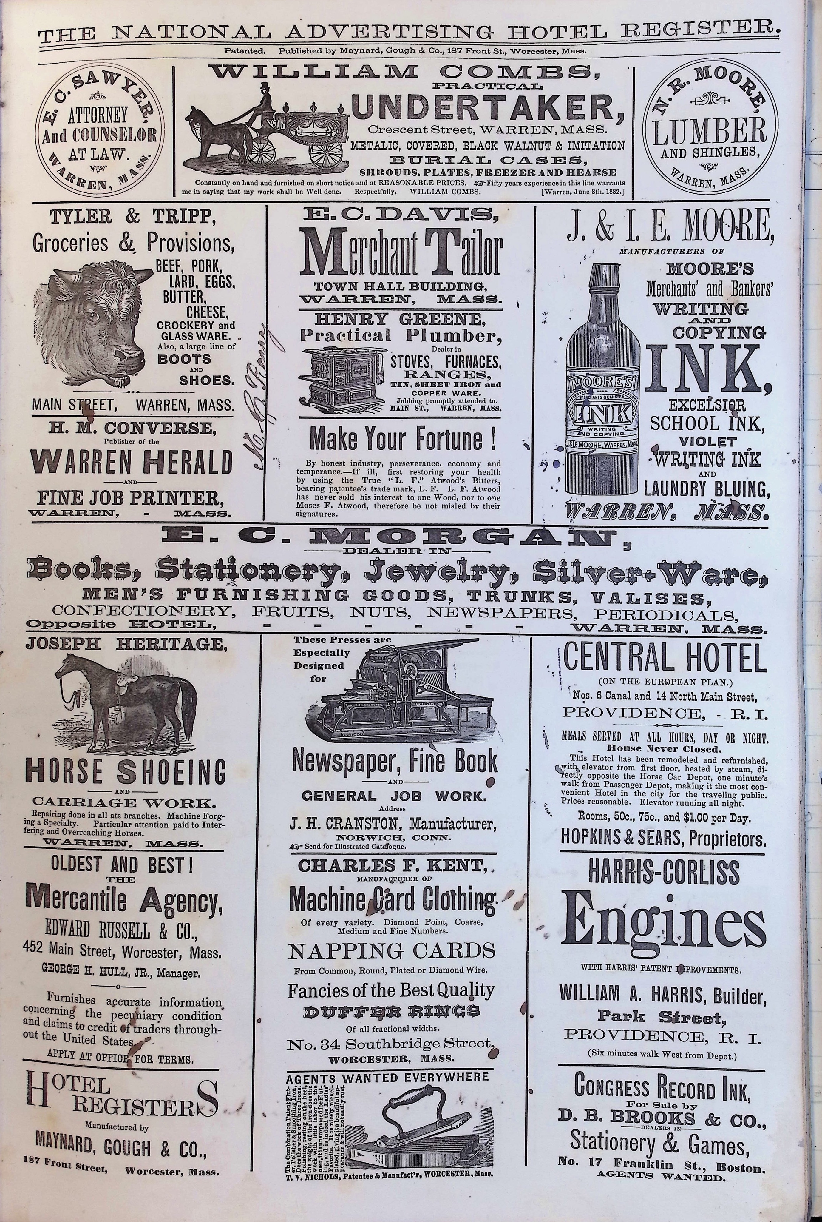 Isham Hotel register Vol. 2, Page 73