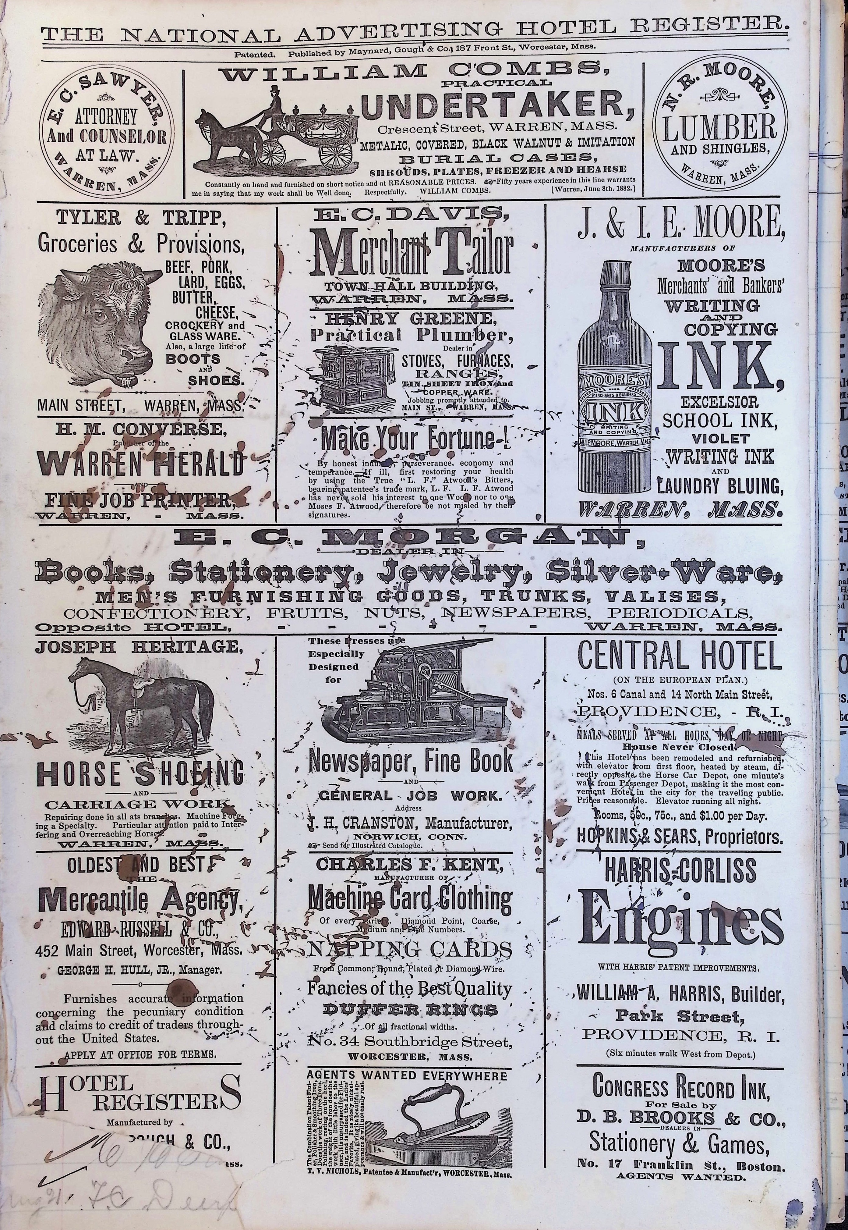 Isham Hotel register Vol. 2, Page 79