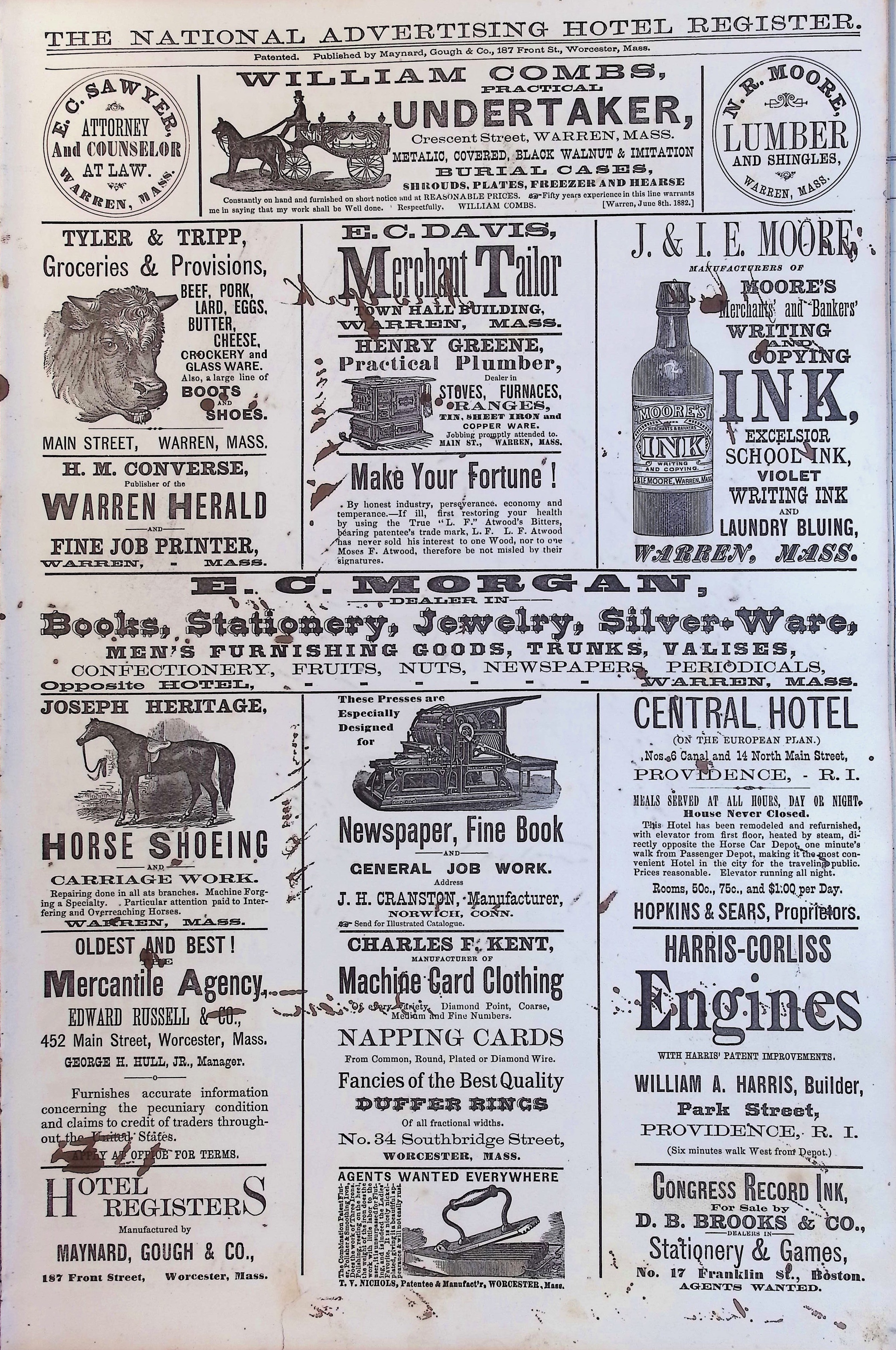 Isham Hotel register Vol. 2, Page 87