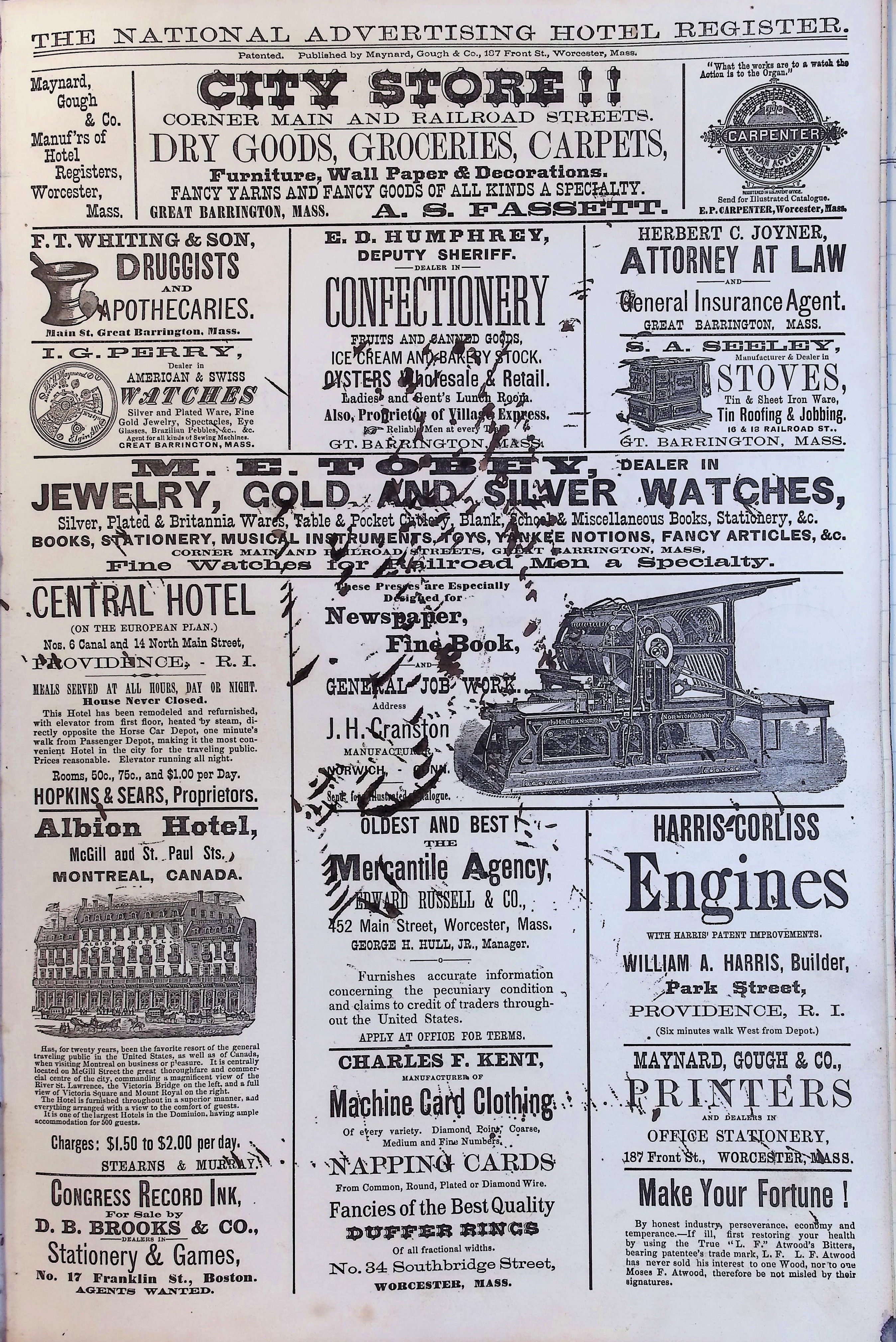 Isham Hotel register Vol. 2, Page 99