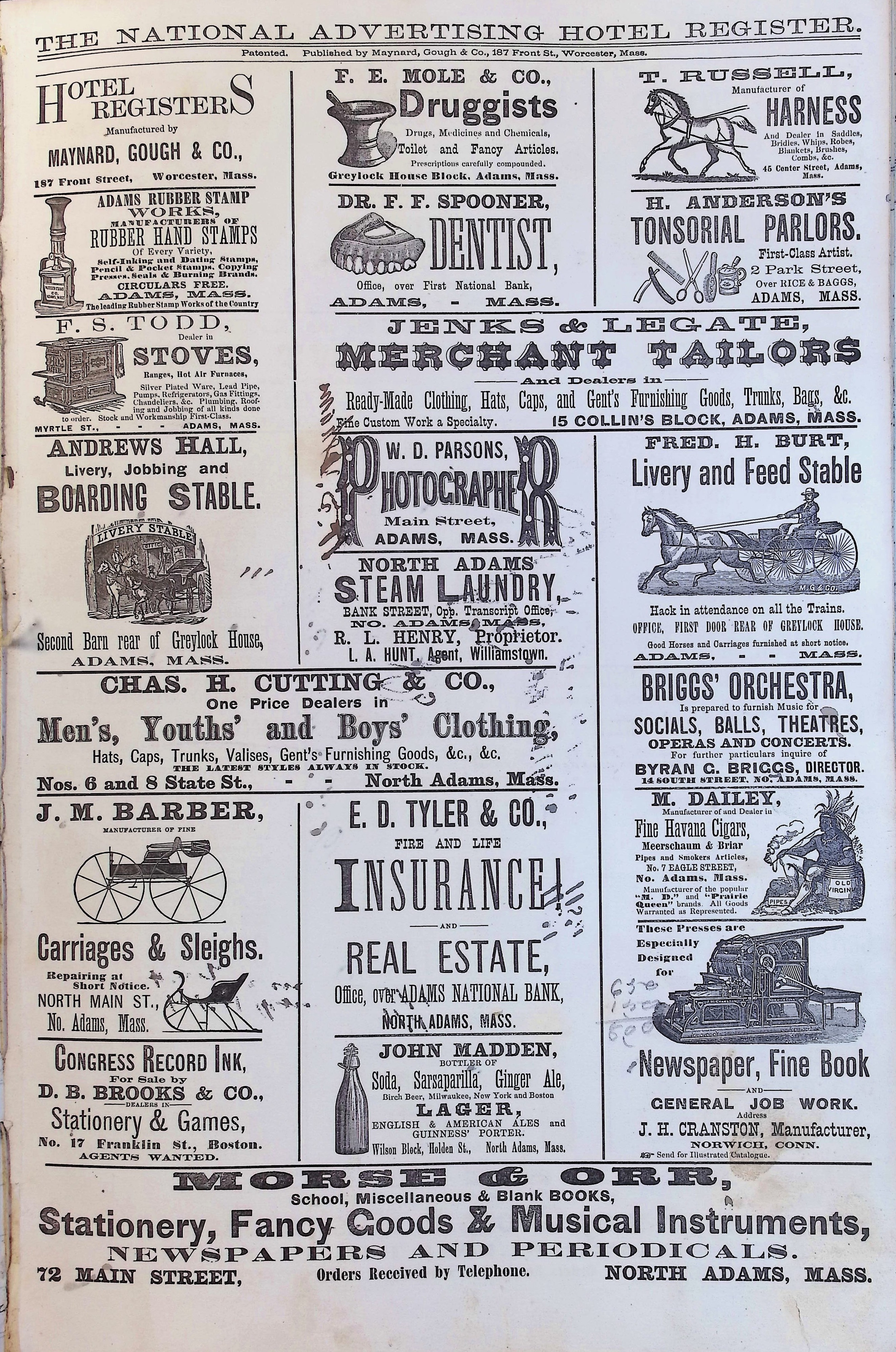 Isham Hotel register Vol. 2, Page 113