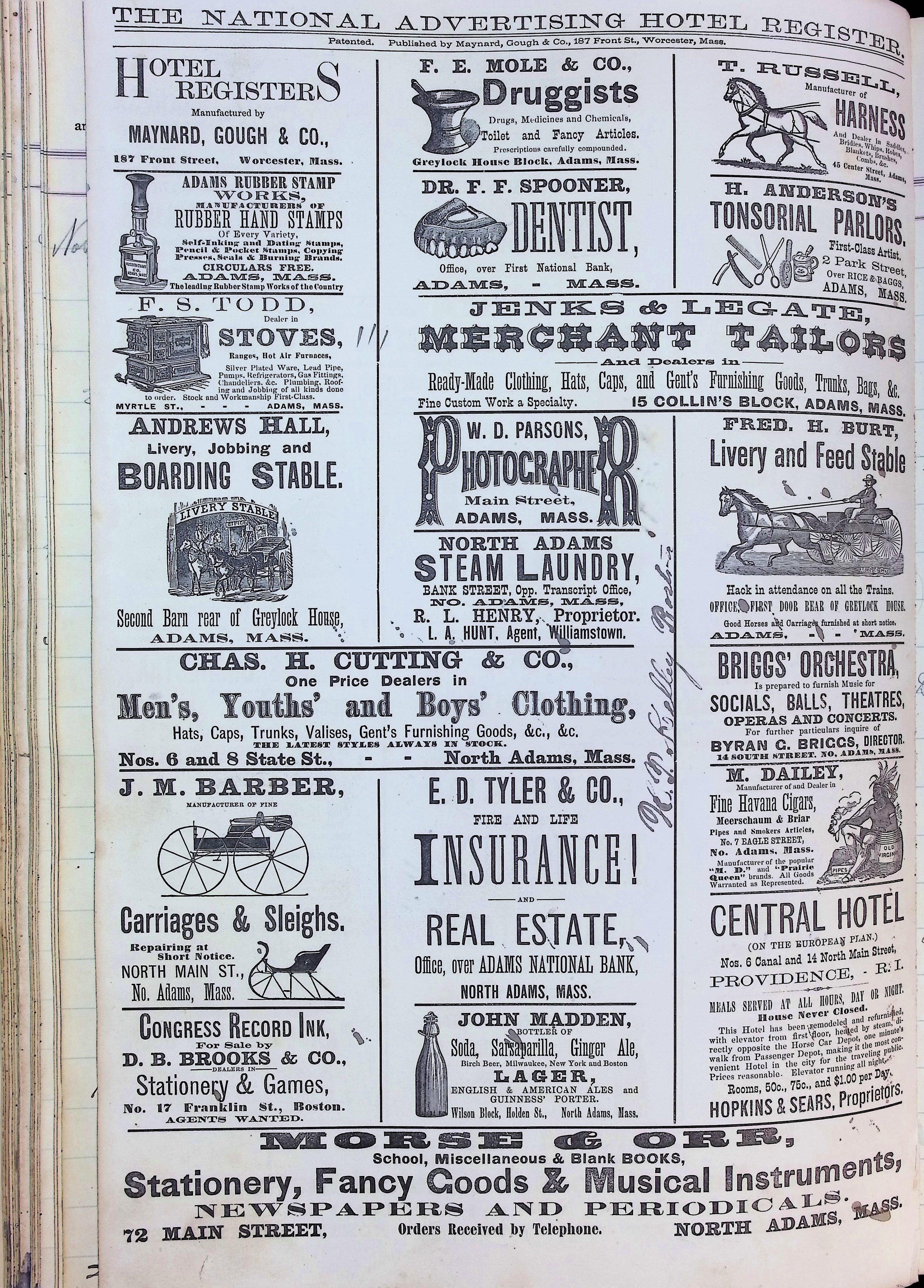 Isham Hotel register Vol. 2, Page 114