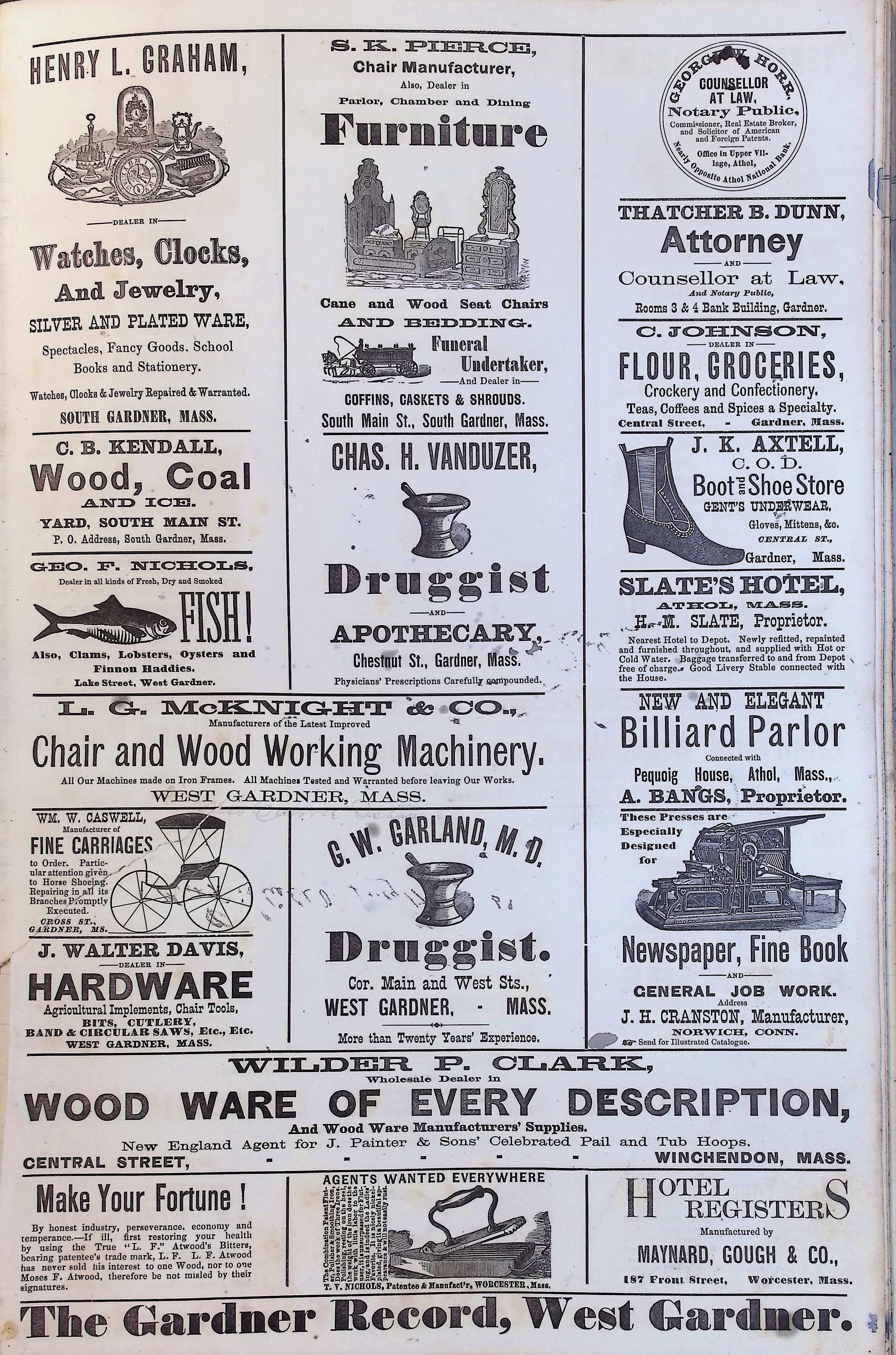 Isham Hotel register Vol. 2, Page 167