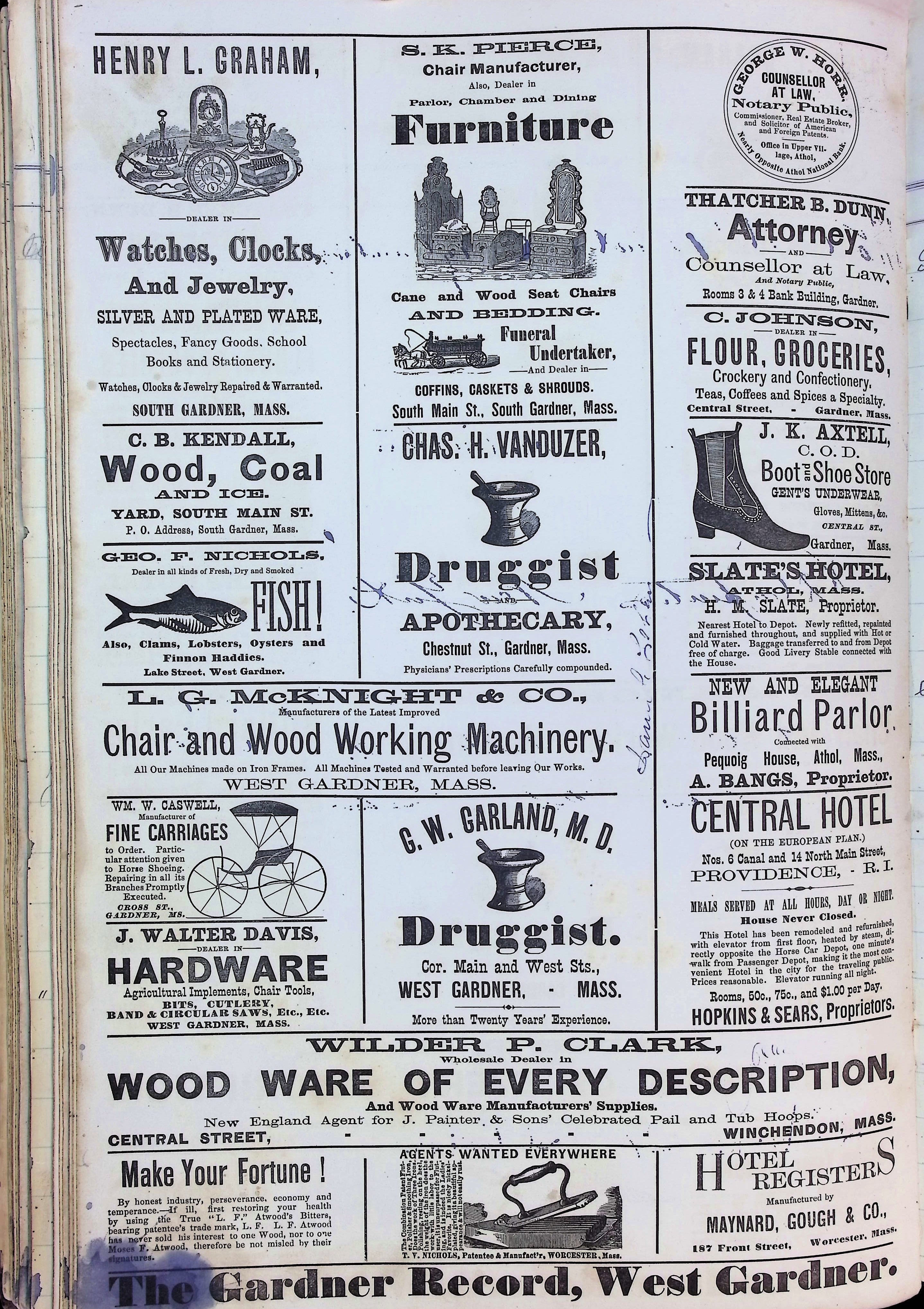 Isham Hotel register Vol. 2, Page 188