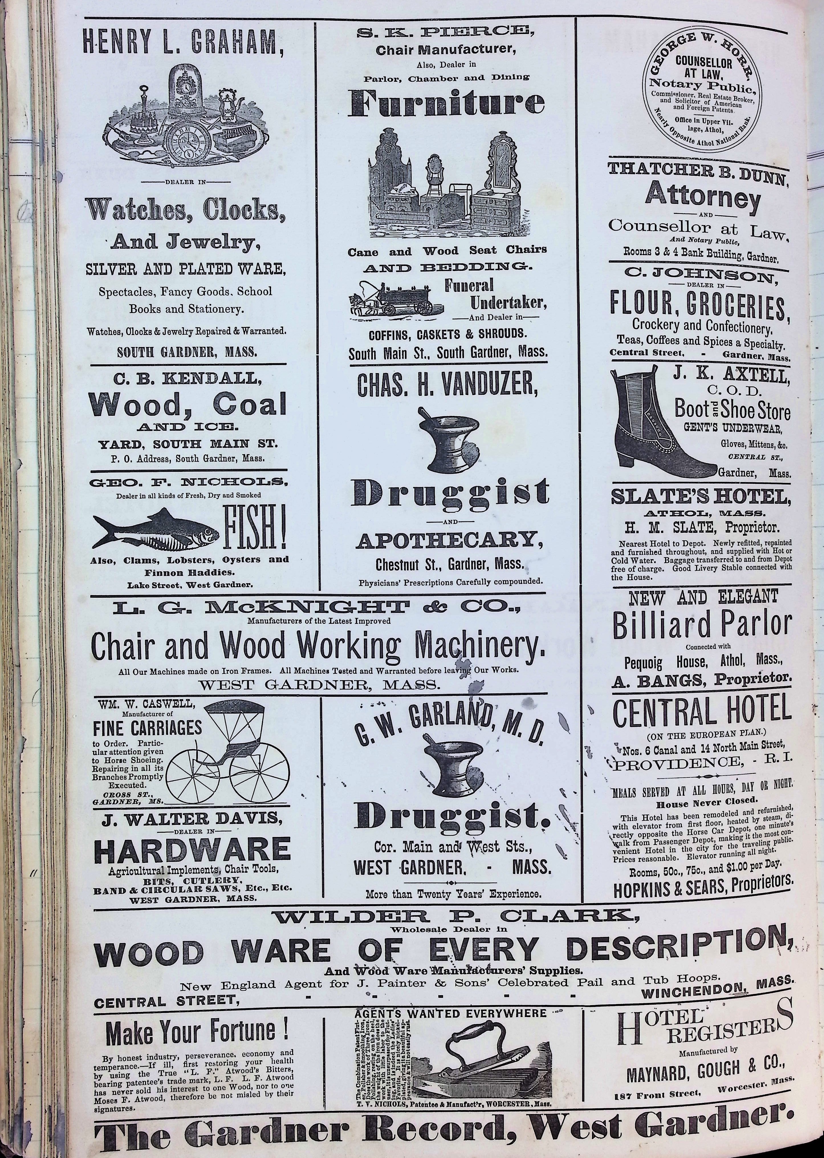 Isham Hotel register Vol. 2, Page 206