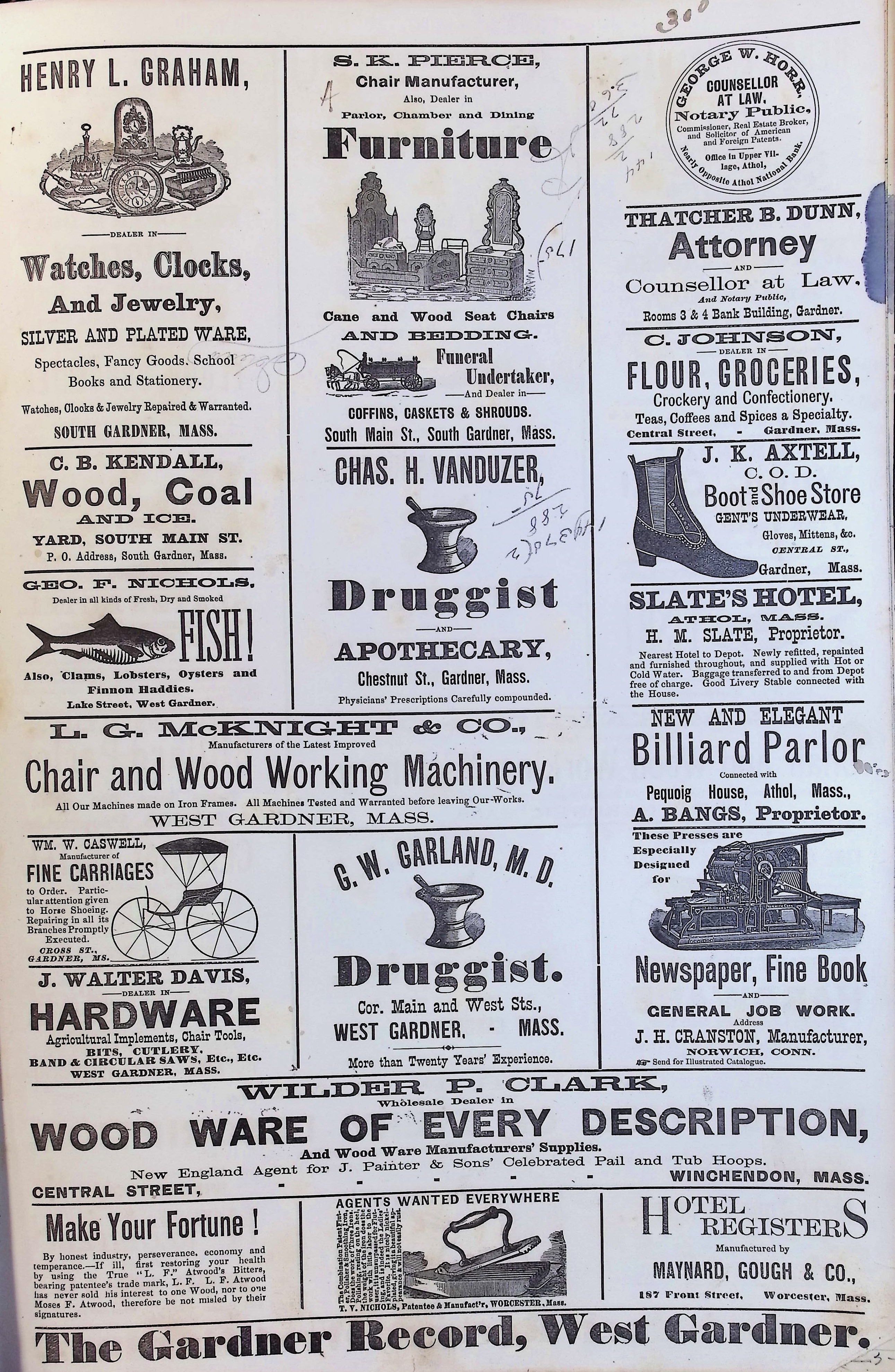 Isham Hotel register Vol. 2, Page 301