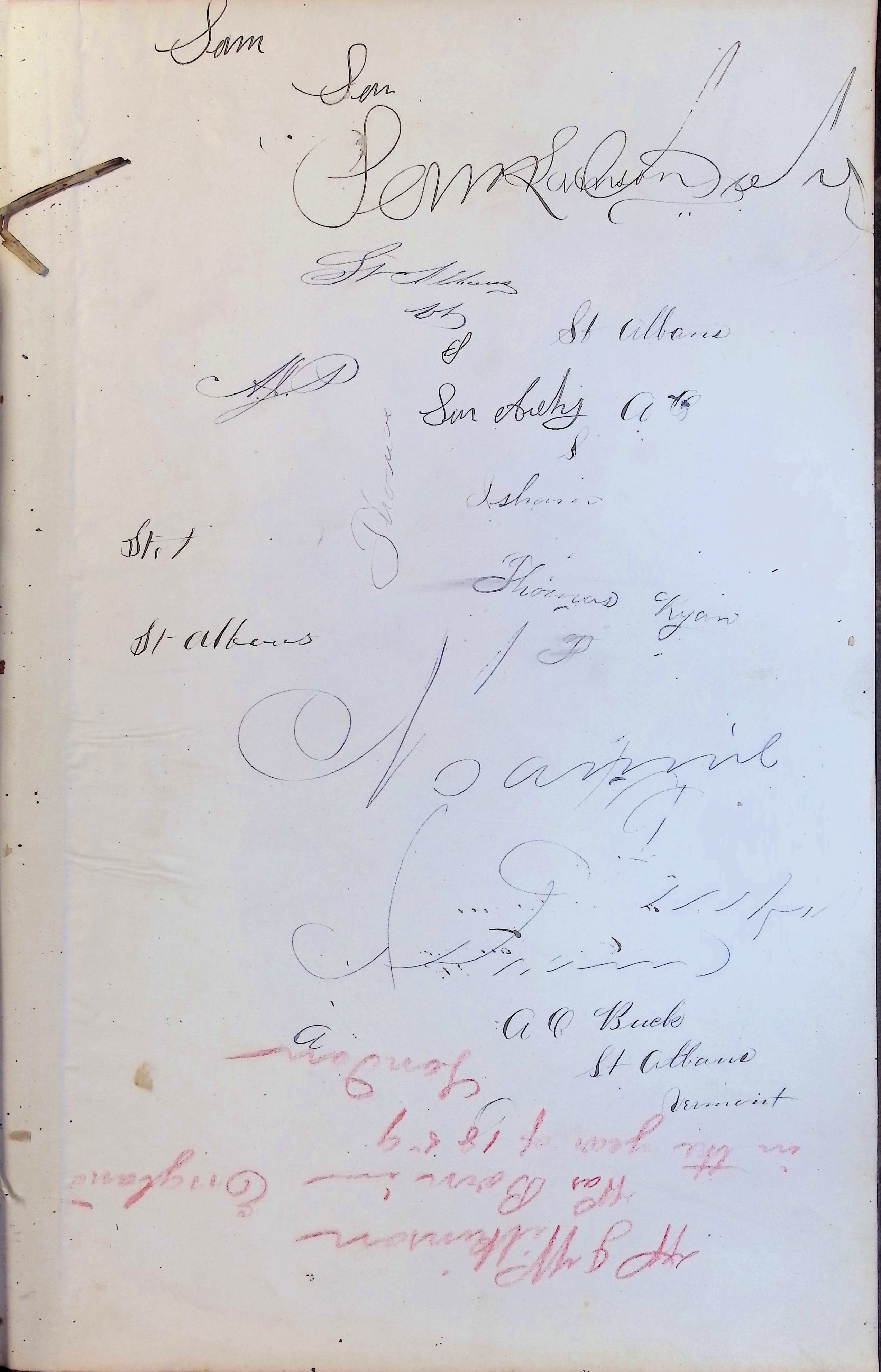 Isham Hotel register Vol. 2, Page 308