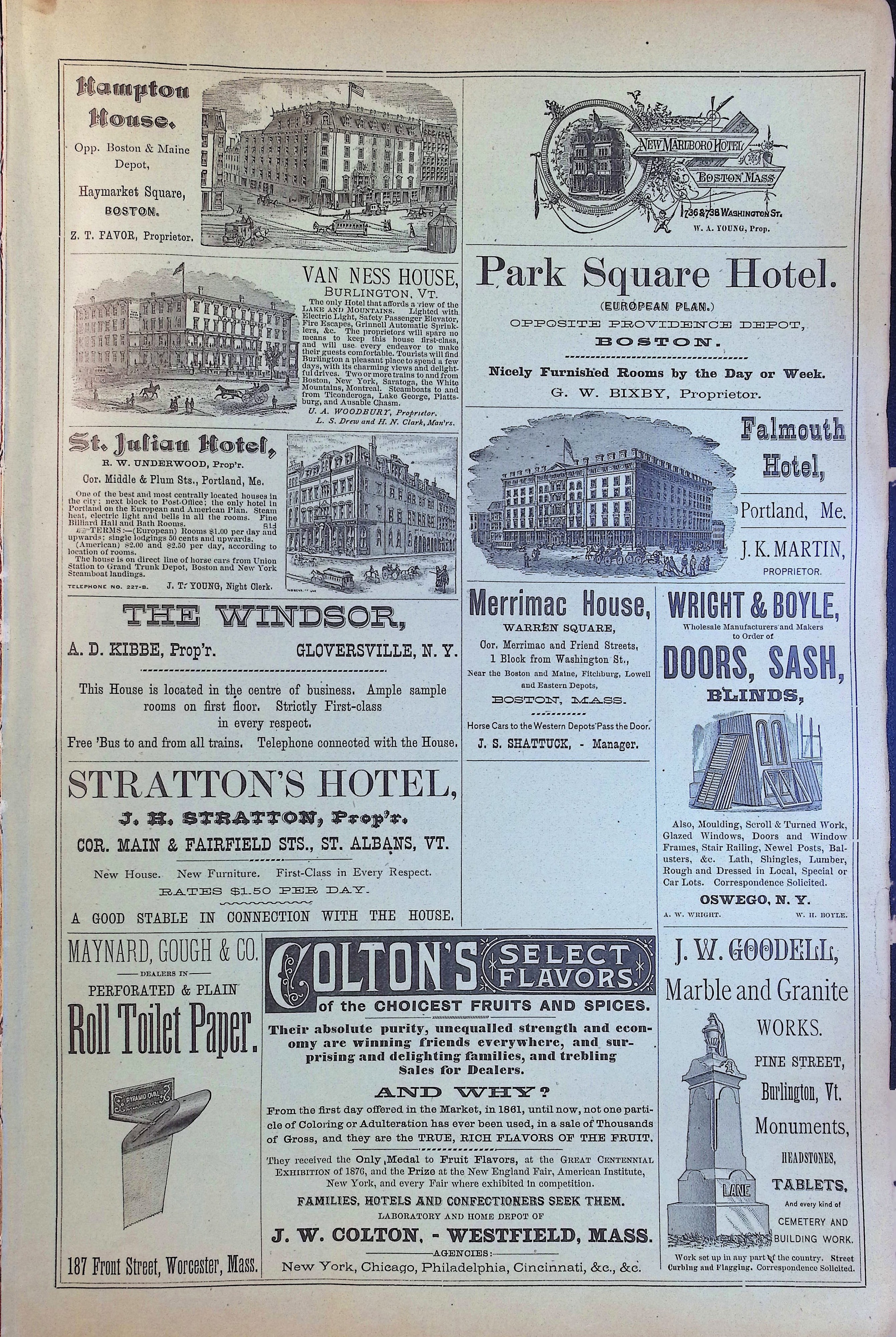 Isham Hotel register Vol. 3, Page 13